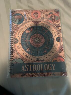 Astrology Spiral Notebook - Pink and Teal Zodiac Design